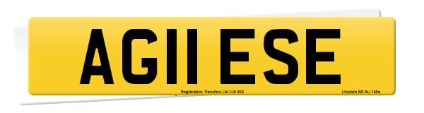 Registration number AG11 ESE